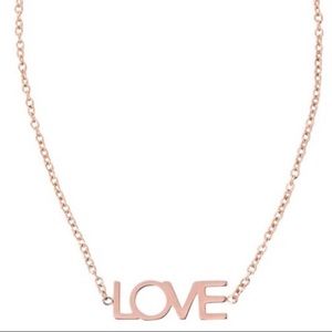 Maya Brenner Designs small rose/gold love bracelet